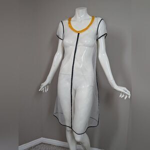 Liviana Conti Sheer Overlay Dress IT 40 / US 4-6 White See through Layering